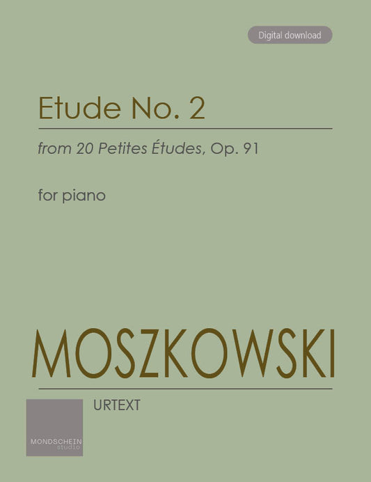 Moszkowski - Etude No. 2 (PDF Sheet Music / Digital Download)