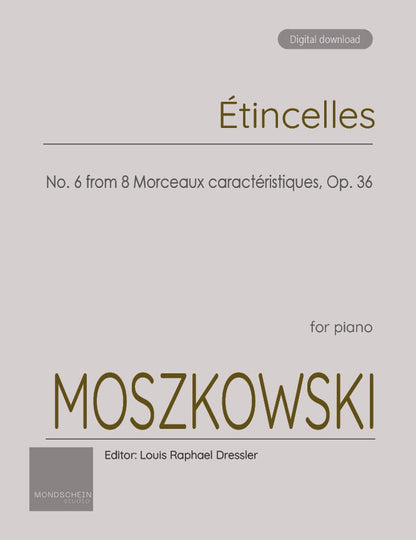 Moszkowski - Étincelles, Op. 36 No. 6 (PDF Sheet Music / Digital Download)