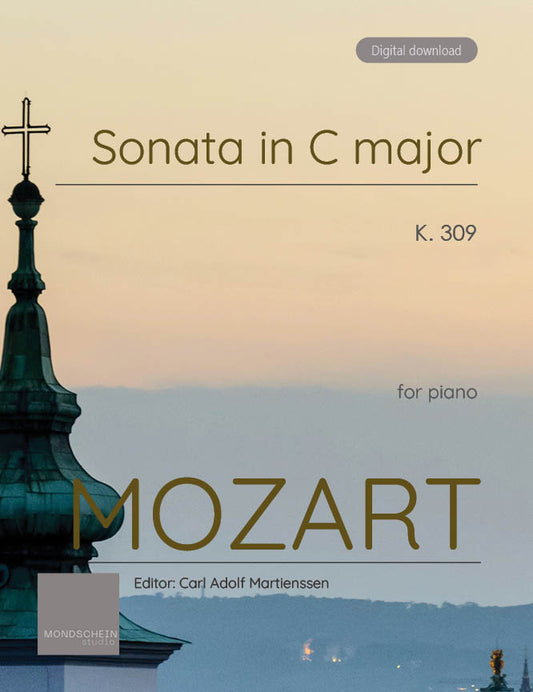 Mozart - Piano Sonata in C major, K309 (PDF Sheet Music / Digital Download)