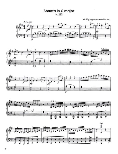 Mozart - Piano Sonata in G major, K283 (PDF Sheet Music / Digital Download)