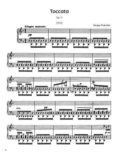 Prokofiev - Toccata, Op. 11 (PDF Sheet Music / Digital Download)