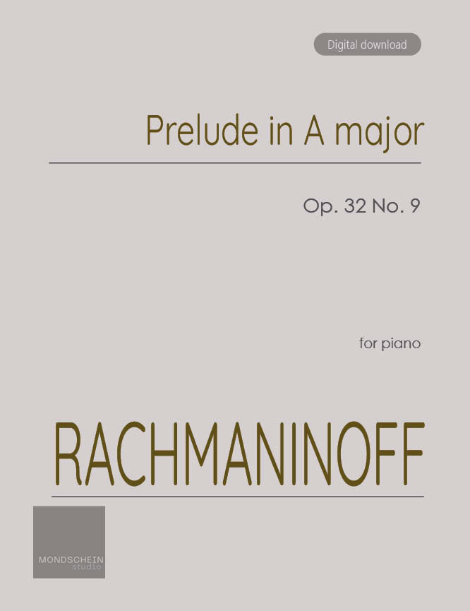 Rachmaninoff - Prelude Op. 32 No. 9 (PDF Sheet Music / Digital Download)