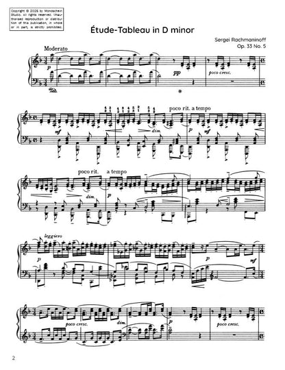 Rachmaninoff - Étude-Tableau in D minor, Op. 33 No. 5 (PDF Sheet Music / Digital Download)