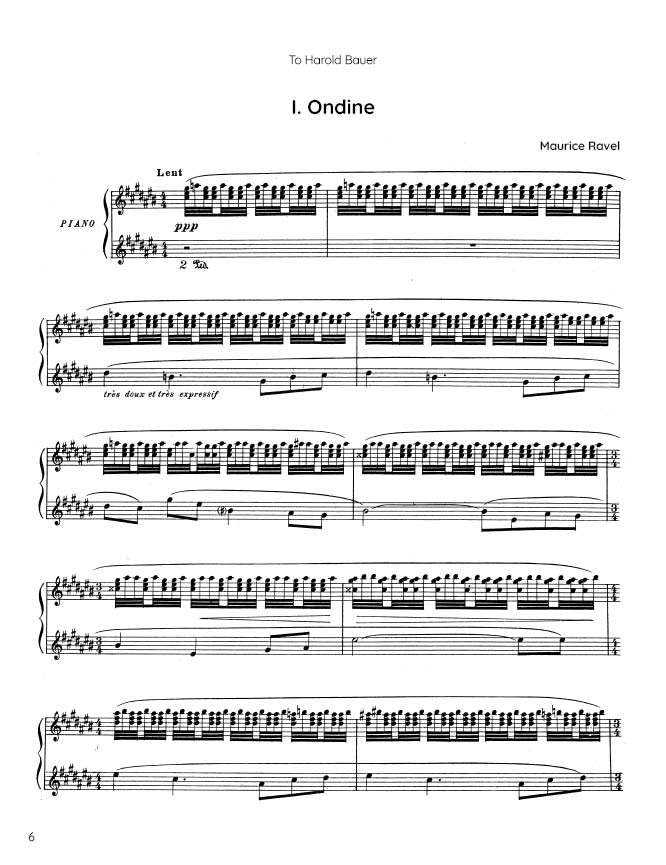 Ravel - Gaspard de la nuit (PDF Sheet Music / Digital Download)