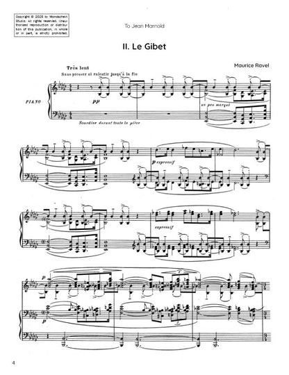 Ravel - Le Gibet from Gaspard de la nuit (PDF Sheet Music / Digital Download)