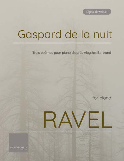 Ravel - Gaspard de la nuit (PDF Sheet Music / Digital Download)