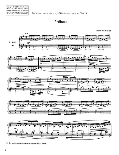 Ravel - Prélude from Le Tombeau de Couperin (PDF Sheet Music / Digital Download)