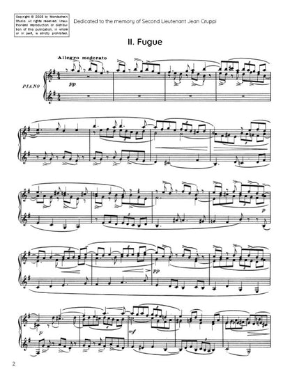 Ravel - Fugue from Le Tombeau de Couperin (PDF Sheet Music / Digital Download)