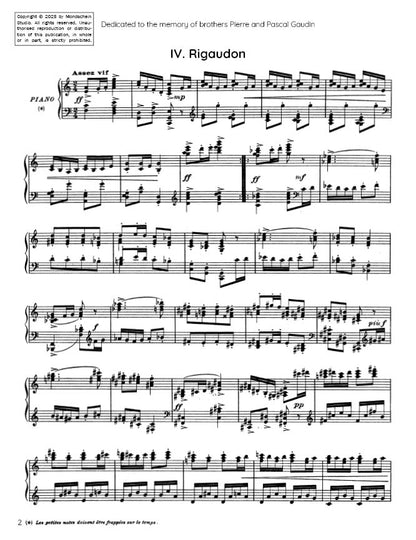 Ravel - Rigaudon from Le Tombeau de Couperin (PDF Sheet Music / Digital Download)