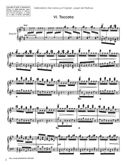 Ravel - Toccata from Le Tombeau de Couperin (PDF Sheet Music / Digital Download)
