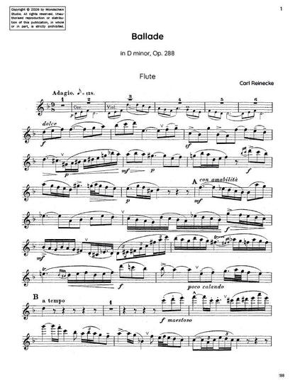 Reinecke - Ballade, Op. 288 (PDF Sheet Music / Digital Download)