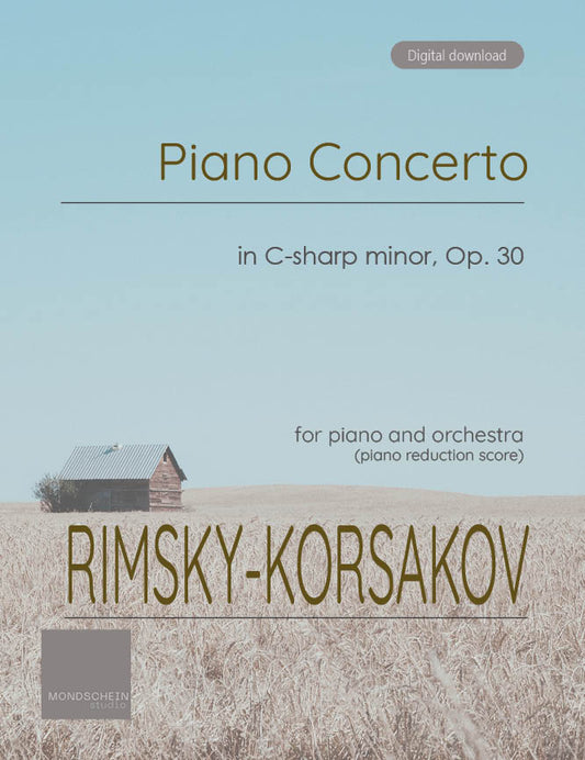 Rimsky-Korsakov - Piano Concerto, Op. 30 (PDF Sheet Music / Digital Download)