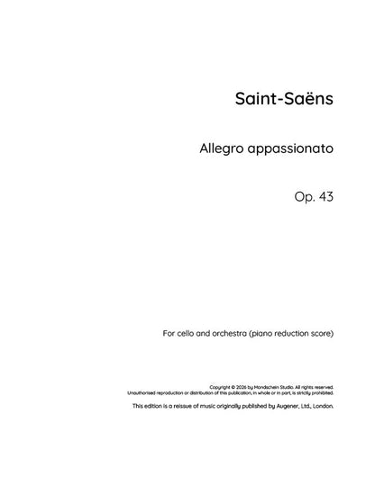 Saint-Saëns - Allegro appassionato, Op. 43 (PDF Sheet Music / Digital Download)