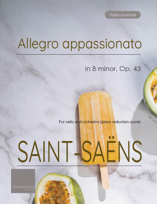 Saint-Saëns - Allegro appassionato, Op. 43 (PDF Sheet Music / Digital Download)