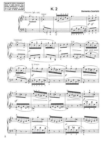 Scarlatti - Sonata in G major, K. 2 (PDF Sheet Music / Digital Download)