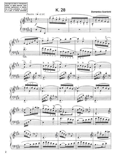 Scarlatti - Sonata in E major, K. 28 (PDF Sheet Music / Digital Download)