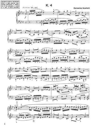 Scarlatti - Sonata in G minor, K. 4 (PDF Sheet Music / Digital Download)