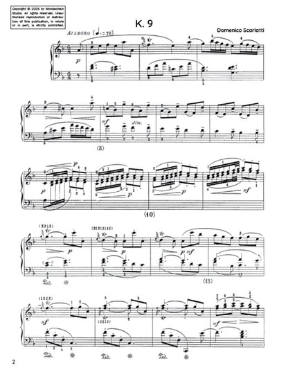 Scarlatti - Sonate en ré mineur, K. 9 (Partition PDF / Téléchargement numérique)