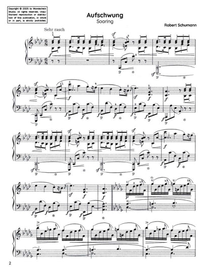 Schumann - Aufschwung (Soaring) from Fantasiestücke, Op. 12 No. 2 (PDF Sheet Music / Digital Download)