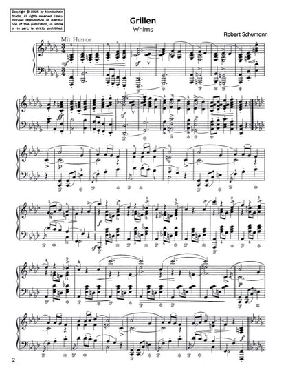 Schumann - Grillen (Whims) from Fantasiestücke, Op. 12 No. 4 (PDF Sheet Music / Digital Download)