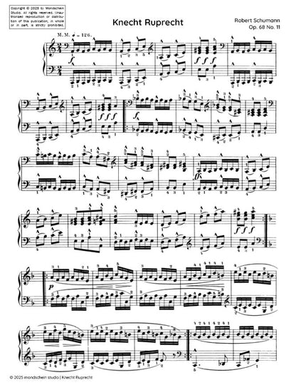 Schumann -Knecht Ruprecht No. 12 from Album für die Jugend, Op. 68 (PDF Sheet Music / Digital Download)