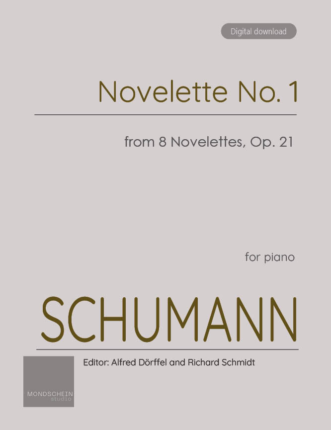 Schumann - Novelette No. 1 from 8 Novelettes, Op. 21 (PDF Sheet Music / Digital Download)