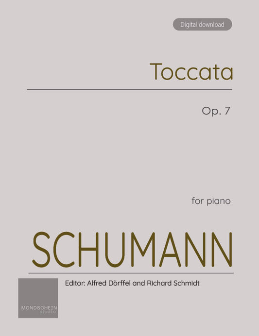 Schumann - Toccata, Op. 7 (PDF Sheet Music / Digital Download)