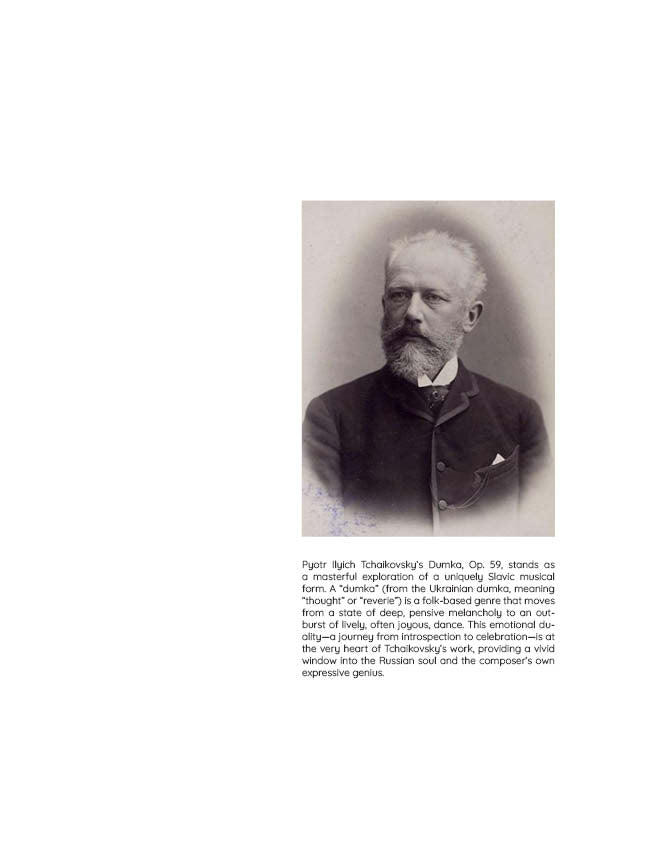 Tchaikovsky - Dumka, Op. 59 (PDF Sheet Music / Digital Download)