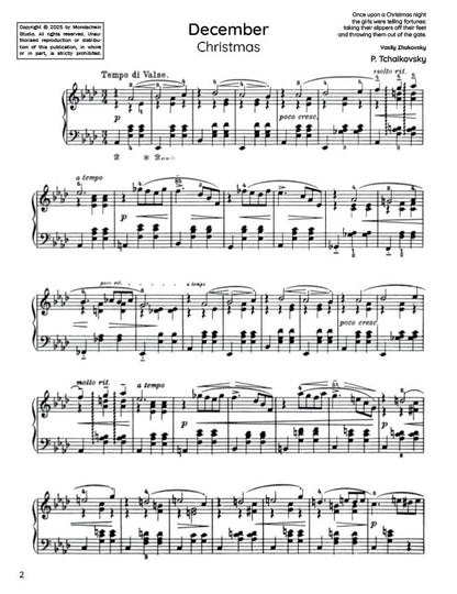 Tchaikovsky - December from The Seasons, Op. 37a (PDF Sheet Music / Digital Download)