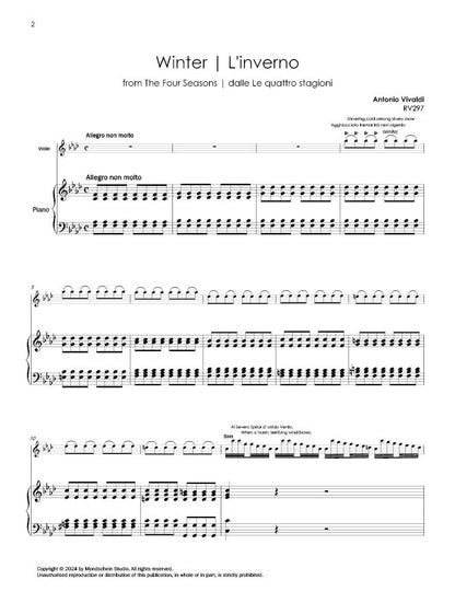 Vivaldi - Violin Concerto in F minor, "Winter" from The Four Seasons, RV 297 (PDF Sheet Music / Digital Download)