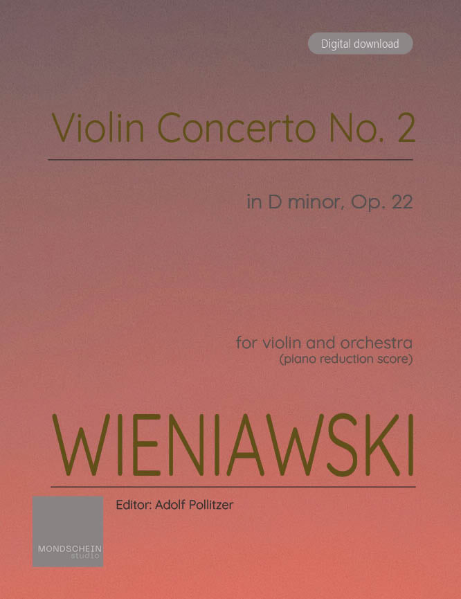 Wieniawski - Concerto pour violon n° 2, op. 22 (Partition PDF / Téléchargement numérique)